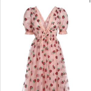 Lirika Matoshi Strawberry Dress Size M